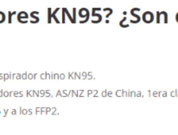 MASCARILLA KN95 - protección 95% en Chorrillos (Lima 9) (Distrito)
