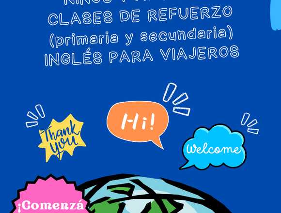 Clases de inglés. Online y presenciales. La Plata.