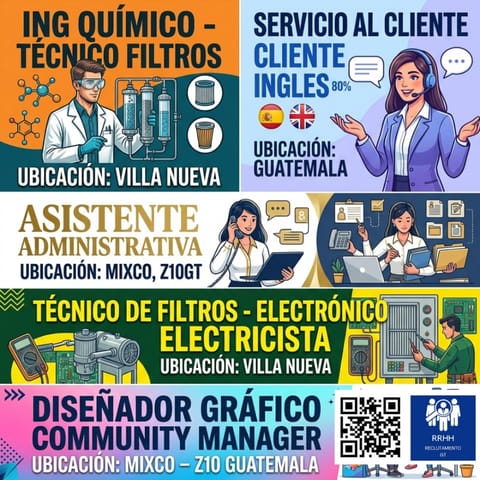 TECNICO ELECTRONICO PARA FILTROS VILLA NUEVA en Ciudad de Guatemala (Municipio)