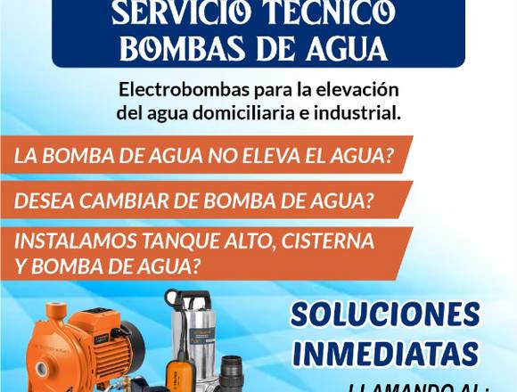 Bombas para Agua Reparaciones en San Juan de Miraflores (Lima 29) (Distrito)