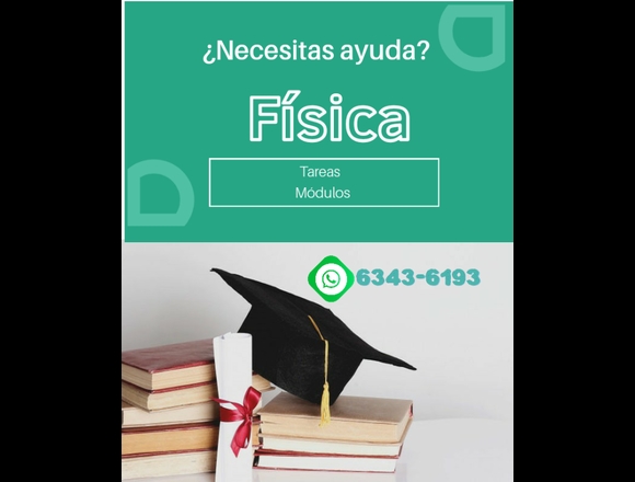 Te ayudamos en tus tareas y modulos de Fisica en Panamá (Distrito)