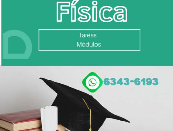 Te ayudamos en tus tareas y modulos de Fisica en Panamá (Distrito)