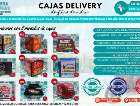 CAJAS DELIVERY PARA REPARO EN MOTO en Independencia (Lima 28) (Distrito)