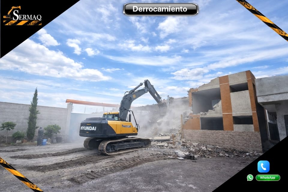 Derrocamientos, Demolición, Desbanque, Excavación, Limpieza de terreno