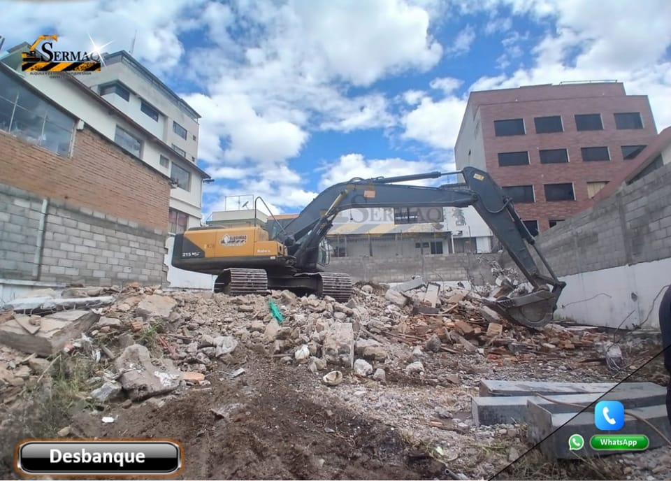 Derrocamientos, Desbanques, Demoliciones, Movimientos de tierra en Quito (Cantón)