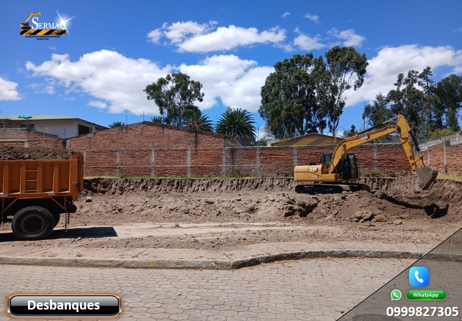Movimientos de tierra, Desbanques, Excavación, Demolición.