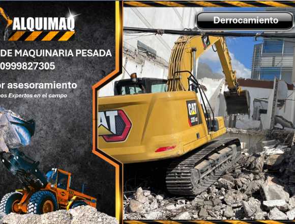 Alquiler de Excavadora, Derrocamientos, Desbanques en La Concordia (Cantón)