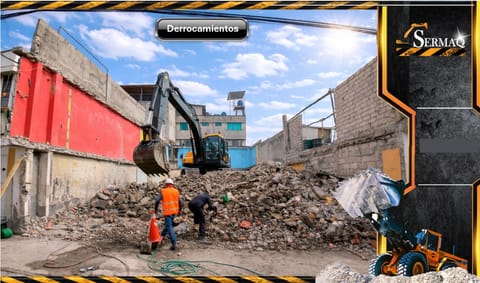 Derrocamientos, Demolición, Desbanques, Limpieza de terrenos, Zanjas en Quito (Cantón)