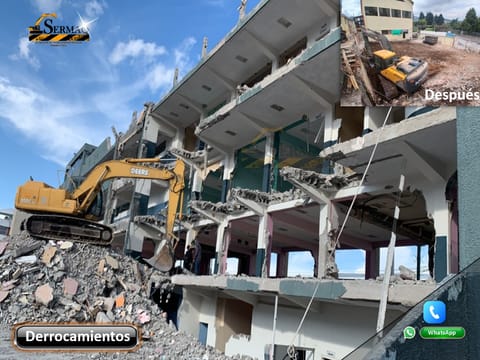 Alquiler de Excavadora, Demolición, Derrocamientos, Desbanques, Zanjas en Quito (Cantón)