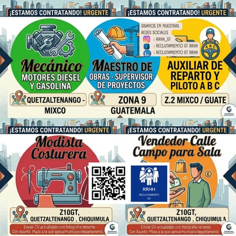 PILOTO REPARTIDOR AUXILIAR DE REPARTO BODEGA MIXCO en Ciudad de Guatemala (Municipio)