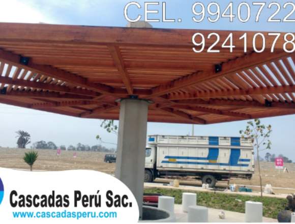 sol y sombra de madera en terrazas,piletas,techos,