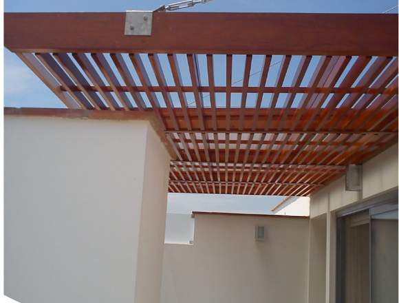techos sol y sombra de madera, piletas,techos,