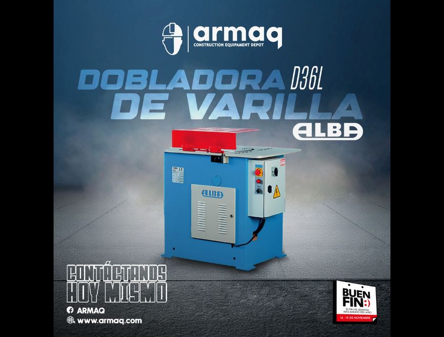DOBLADORA DE VARILLA ALBA D36L
