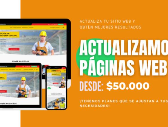 Actualizamos, reparamos sitios web en Santiago de Cali (Municipio)