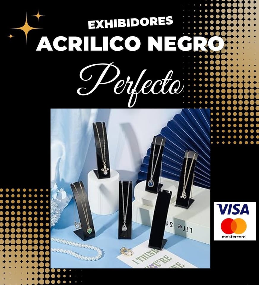 Set de Exhibidores de Acrílico Negro Slim - Envíos a todo el país en Ciudad de Guatemala (Municipio)