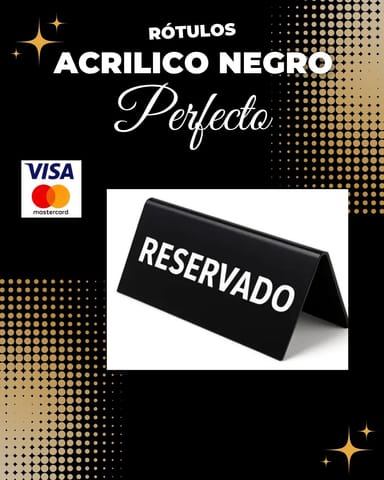 Rotulación Profesional para Restaurantes y Oficinas – Acrílico Negro en Ciudad de Guatemala (Municipio)