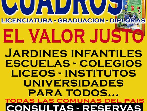 Licenciaturas Graduaciones Diplomados "Cuadros" en Puente Alto (Comuna)