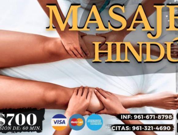 MASAJE HINDU PROMOCION en Tuxtla Gutiérrez (Municipio)