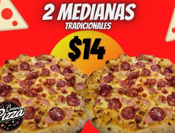 Cuenca Pizza | 2 Pizzas Medianas Tradicionales $14 en Cuenca (Cantón)