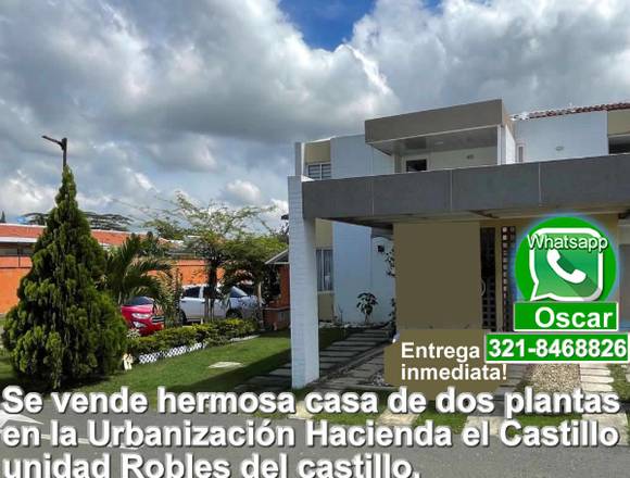 Vendo hermosa casa campestre en el castillo en Santiago de Cali (Municipio)