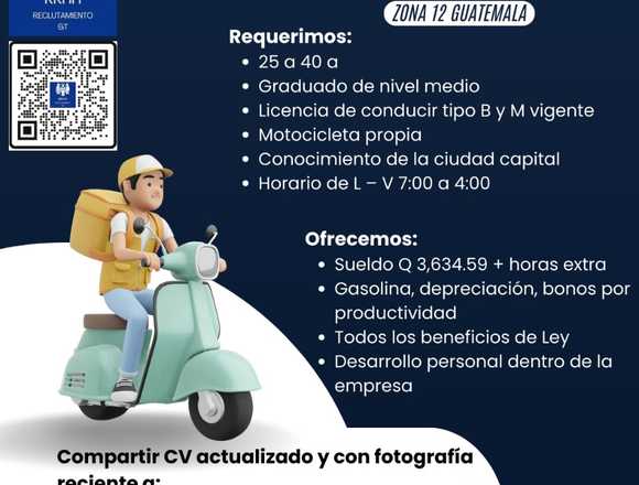 PILOTO B Y M ZONA12GT AUXILIAR DE RUTA en Chiquimula (Municipio)