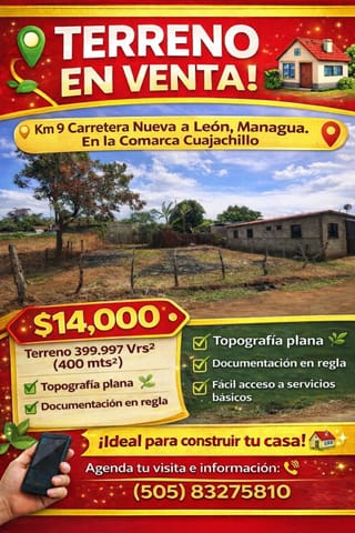 Se vende terreno
