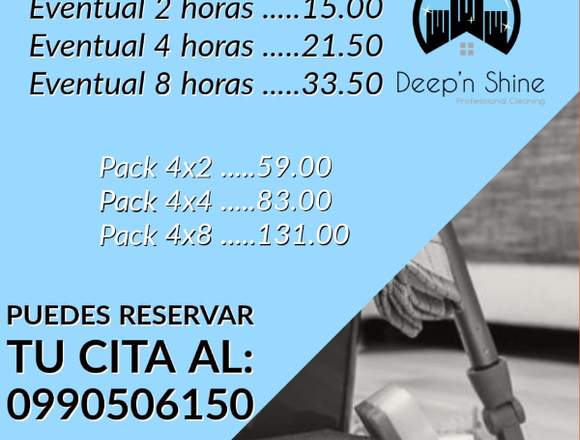 Limpieza, Desinfeccion del Hogar por horas en Quito (Cantón)