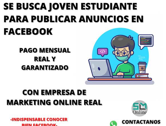 Se busca Joven estudiante interesado en trabajar en Maracaibo (Municipio)