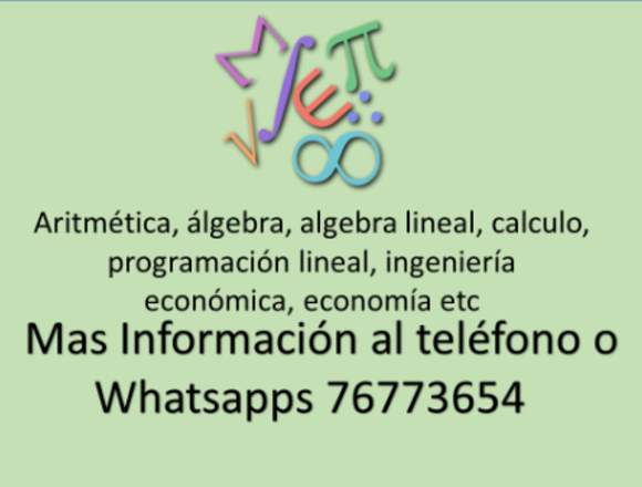 Clases De Matemática a todo nivel muy economico en San Salvador (Municipio)
