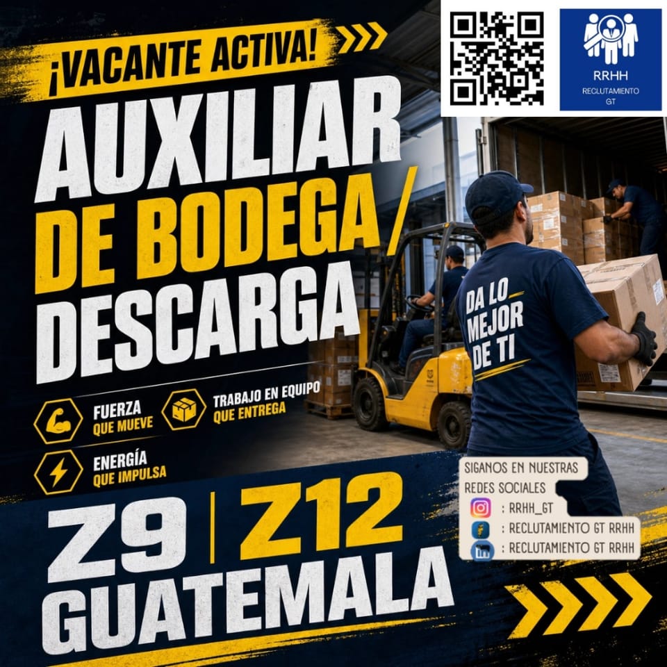 OPERARIO DE BODEGA PRODUCCION EMPAQUE RUTA MIXCO en Pochuta (Municipio)