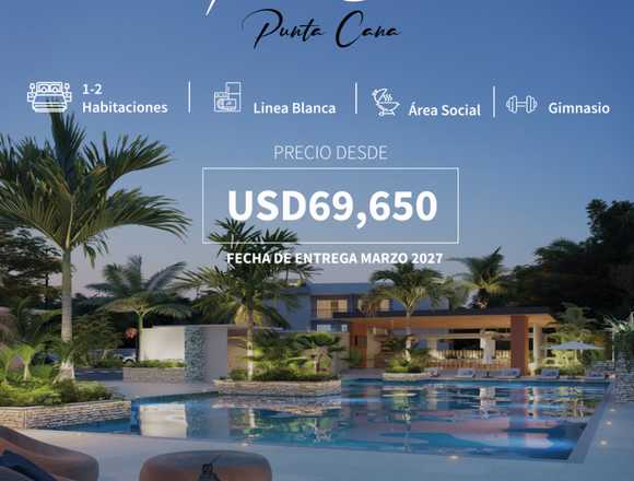 VENTA DE APARTAMENTOS EN PROYECTO EN PUNTA CANA en Higüey (Municipio)