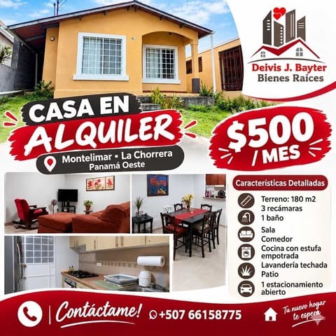 ALQUILO CASA EN MONTELIMAR LA CHORRERA en Capira (Distrito)