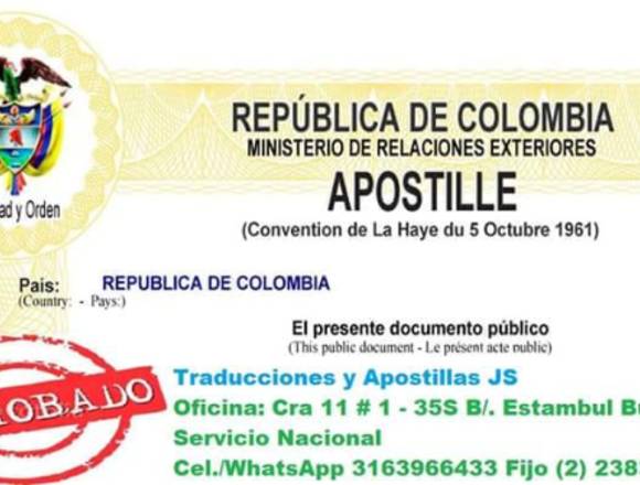 Tramite de Apostilla y legalizacion de documentos en Santa Rosa de Cabal (Municipio)