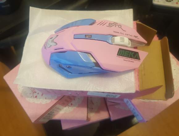 Mouse Gamer inalámbrico Recargable Color Rosa en Santiago (Comuna)