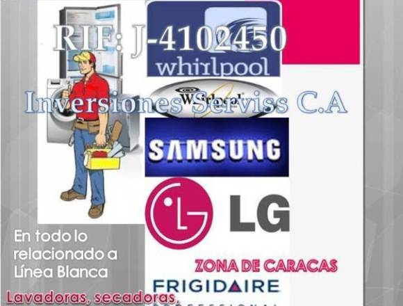 técnico autorizado de línea blanca Whirlpool LG en Libertador (Municipio)
