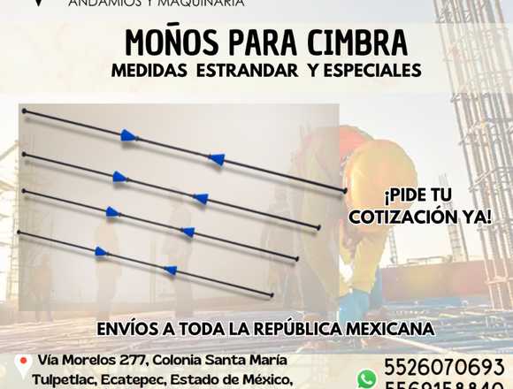 MOÑOS PARA CIMBRA MEDIDA ESTANDAR Y ESPECIAL en Ecatepec de Morelos (Municipio)
