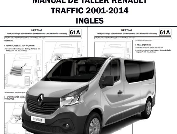 Manual de Taller Renault Trafic 2001–2014 ingles en Arica (Comuna)