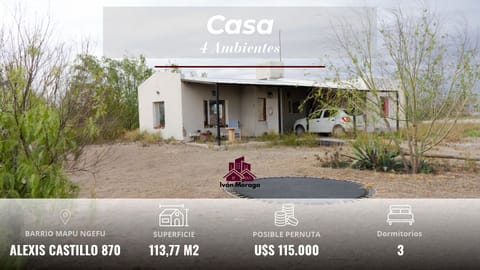 CASA 4 AMBIENTES - AMPLIO PARQUE- PUERTO MADRYN en Puerto Madryn (Localidad)
