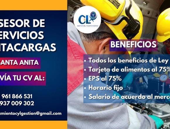 ASESOR DE SERVICIOS MONTACARGA-SANTA ANITA en Lima (Lima 1) (Distrito)