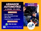 Ayudante Armador Mecánico Automotriz - La Molina en Lima (Lima 1) (Distrito)