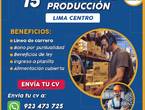 OPERARIO DE PRODUCCIÓN – LIMA CENTRO