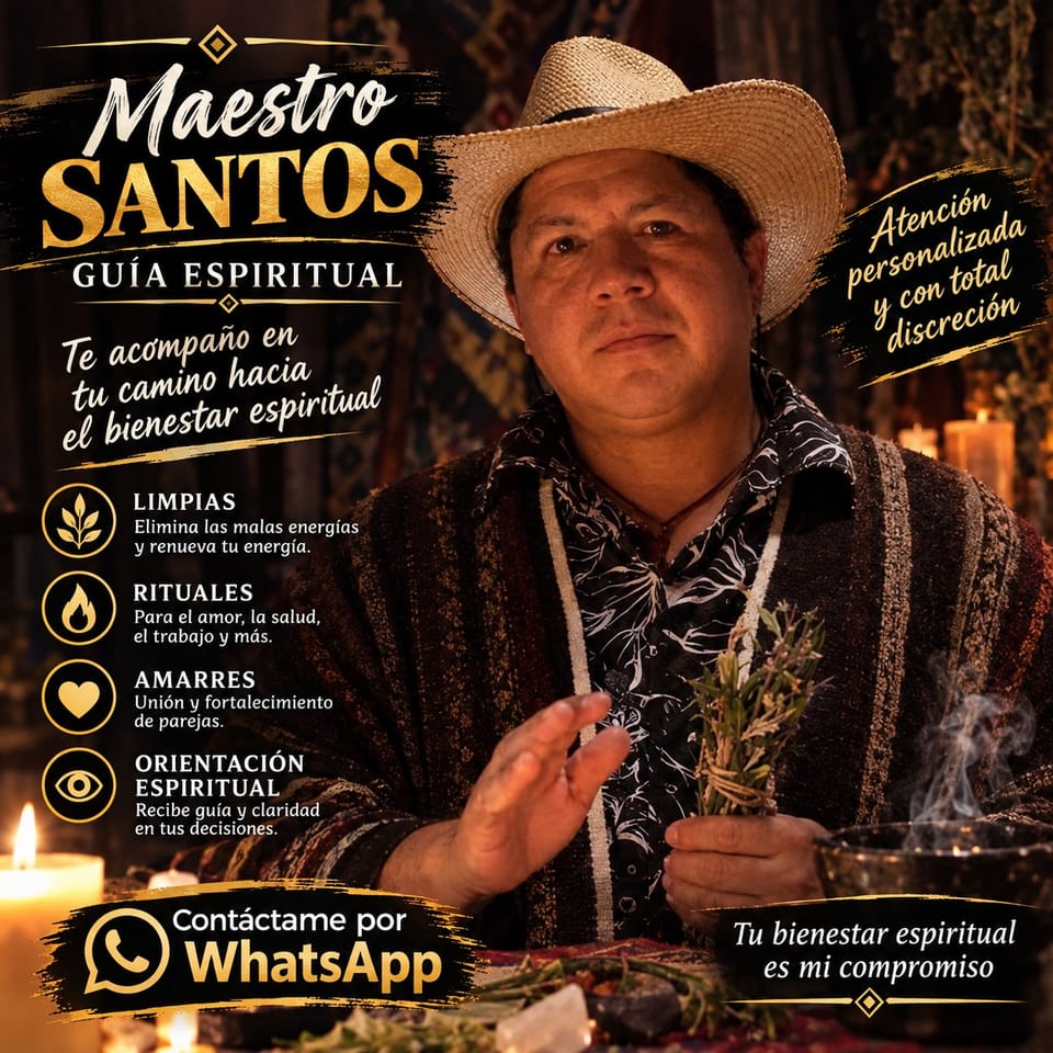 Atención Espiritual Personalizada por Maestro Santos
