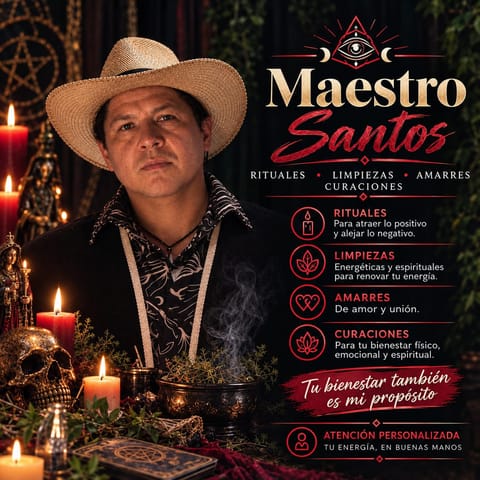 Limpias y Rituales Espirituales con Maestro Santos