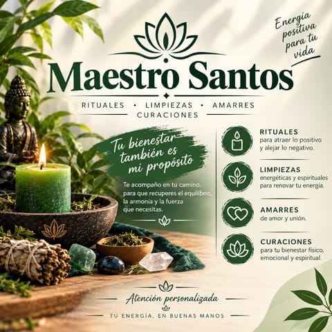 Maestro Santos – Orientación y Bienestar Espiritual