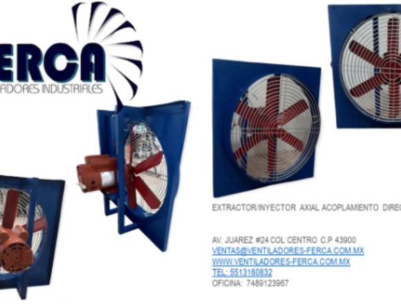 Extractor axial acoplamiento directo en Tulancingo de Bravo (Municipio)