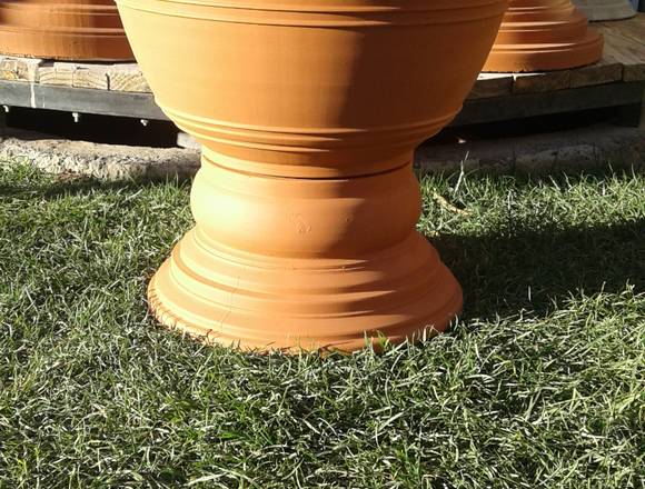 Maceta Copa Estilo Clásico Mediana De Cemento