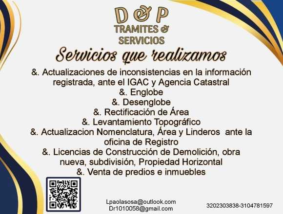 SERVICIOS CATASTRALES, NOTARIALES E INMOBILIARIA en Facatativá (Municipio)