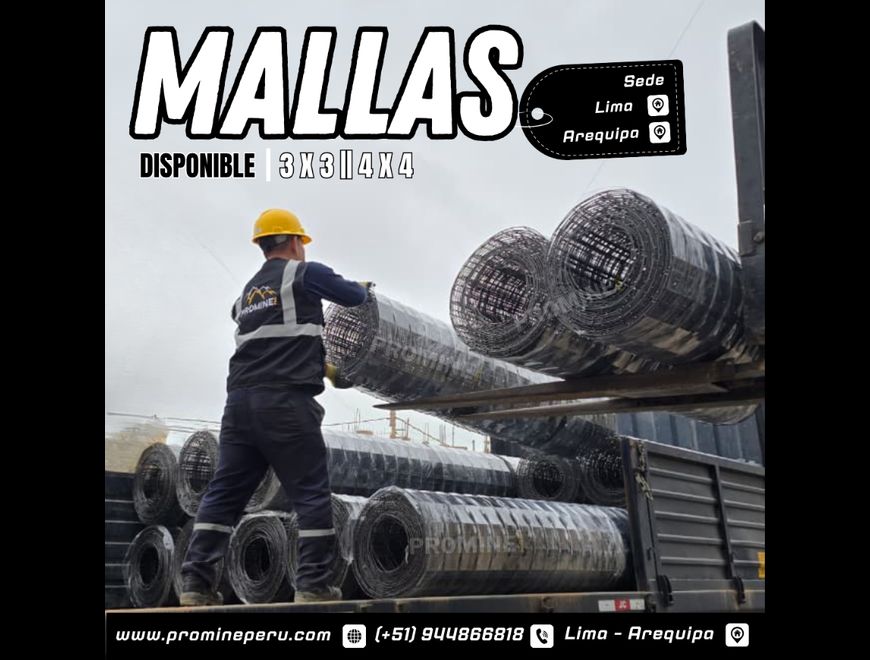 Malla Electrosoldada para Minería 4x4