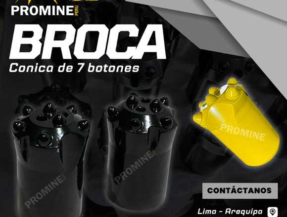 Broca Cónica 7 Botones | Herramienta Perforación en Trujillo (Distrito)