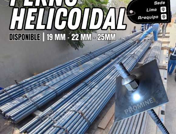 Perno Helicoidal 19mm – Anclaje Minero en Trujillo (Distrito)
